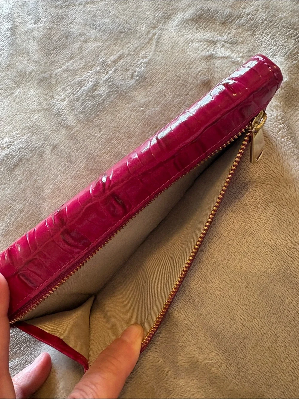Brahmin Ady Wallet in La Scala Fuchsia